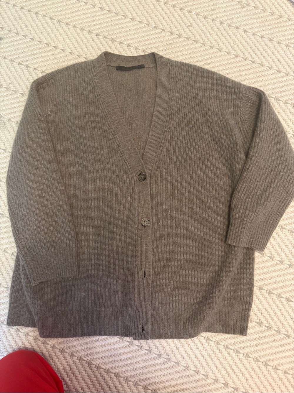 Jenni Kayne cocoon cardigan sweater in TAUPE NWOT size small